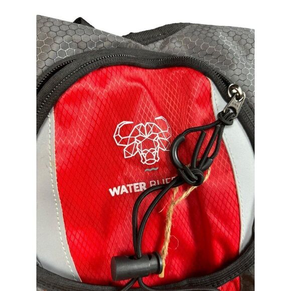 Water Buffalo Red & Grey Polyester PVC Hydration Backpack - backpack ONLY!! - Picture 2 of 10